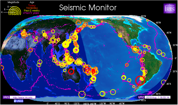 Iris Seismic Monitor Dataset 