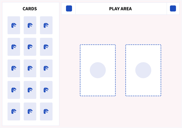 Animated mockup of the Tuva Jr. activity interface with cards, a play area, and lesson list