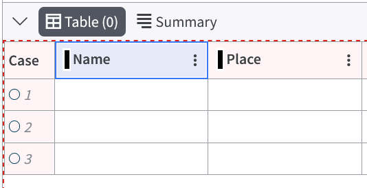 Lock icon shown in a table column header indicating the attribute name is locked